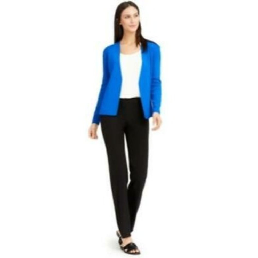 Alfani Open-Front Cardigan Blue Size Large